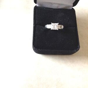 1.75 CT Princess Diamonique Ring 14K White Gold